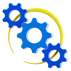 Collaborative Automation Gears Icon
