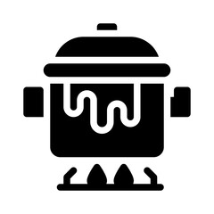 Cooking glyph icon