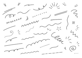 手書き線のイラスト素材セット