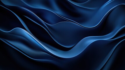 Fototapeta premium Subtle Dark Blue Background with Smooth Gradients and Waves