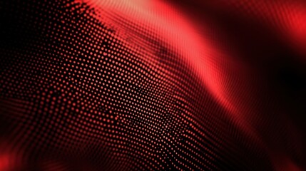 Naklejka premium Abstract Halftone Background with Varying Sized Dots in Red Tone