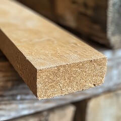 [Composite plywood layers showing natural wood structure and grain patterns] Exposing Wood Layers in Composite Plywood Board - Rustic Natural Grain Patterns