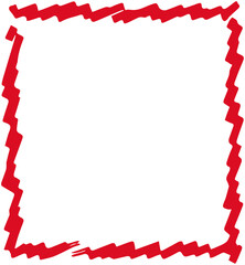 Obraz premium Square Empty seal stamp