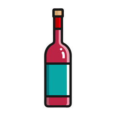 wine bottle icon design