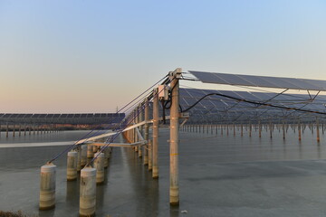 Obraz premium Solar panels green energy light energy