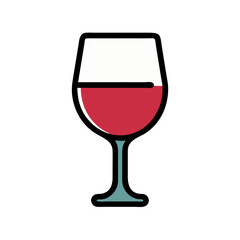 wine glass icon design