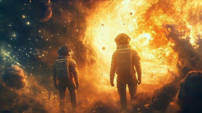 Indian astronaut navigating through cosmic rift lead parallel universe where time flow reverse Their exploration of strange reality reveals new insight into nature of existence mysteries of multiverse