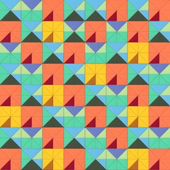 Fototapeta premium A Geometric Pattern of Vibrant Shapes