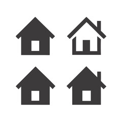 Simple Residential Icons for Real Estate and Construction Themes