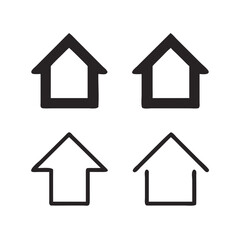 Essential Home Icons for Navigation and Property Applications