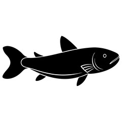 Stylized Fish Graphic for Fishing, Nature, and Environmental Branding