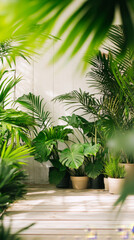 Tropical Plants, Green Houseplants, Indoor Jungle, Lush Foliage, Potted Plants