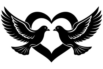 Line Art, Vector, and Silhouette Designs, Valentine’s Day Banner