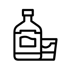 Obraz premium whiskey icon design