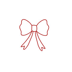 Hand drawn colored ribbon illustration 