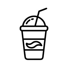 iced coffee icon design