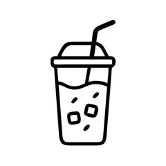 iced coffee icon design