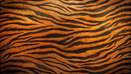 Stripes of orange and black on a textured surface, reminiscent of a wildcat's coat, create a visually striking pattern.