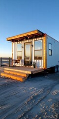 Obraz premium Serene Container Home Retreat