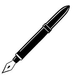 Fountain Pen Line Art Vector Design