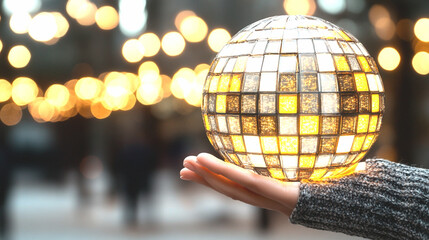 Obraz premium Cyberpunk-style hybrid hand glowing as it interacts with digital trails 