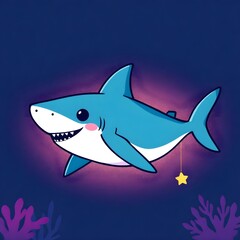 Naklejka premium baby shark