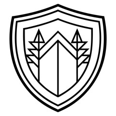 Hedge Fund Line Art Vector Design