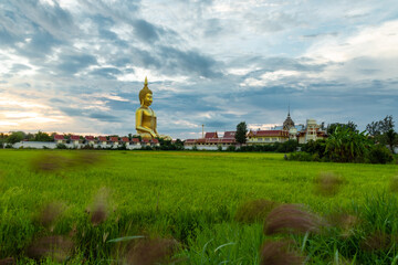 Wat Muang is an old temple in Ang Thong Province. The large Buddha statue was built in 2008. It is...