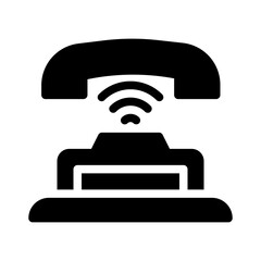 Fototapeta premium communication glyph icon