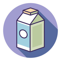 milk box icon design