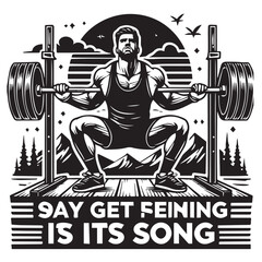 
Strong Smiling Man Doing Bench Press Exercise Cartoon Vector Illustration
