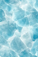 Obraz premium Captivating Close-Up of Clear Ice Crystals in Various Shades of Blue and White, Creating an Intriguing Textured Background for Creative Projects