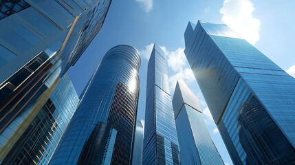 Naklejka premium Moscow International Business Center Moscow City