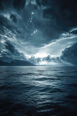 Fototapeta premium Stormy Night Ocean