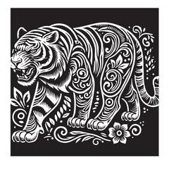 Tiger svg vector design