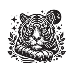 Obraz premium Tiger svg vector design