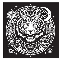 Tiger svg vector design