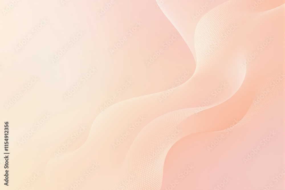 Poster abstract pastel background with soft flowing wave pattern.