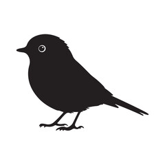 Bird icon, silhouette, logo on white background
