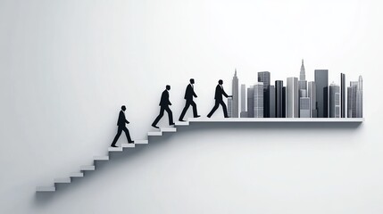 Obraz premium Guiding principles and teamwork for achieving a collective vision Promotes effective communication leadership and coordination