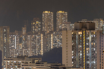 DEC 20 2024,Hong Kong.Dense residential area in Hong Kong