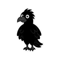 Eagle cartoon vector silhouette