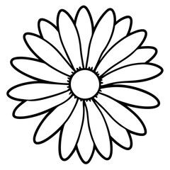 Daisy Delight line art art vector