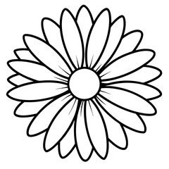 Daisy Delight line art art vector