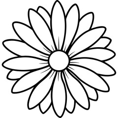 Daisy Delight line art art vector