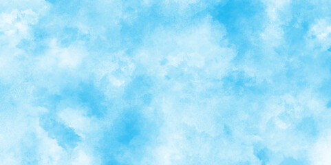 Brush-painted blurred and grainy paint aquarelle Abstract light sky blue grunge texture with grunge and grainy watercolor or paper texture grunge and cloudy watercolor stains and scratches.
