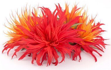 Bright orange flowers Bright orange and red inflorescences with a feathery texture reveal a fascinating array of colors.