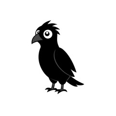 Falcon cartoon vector silhouette
