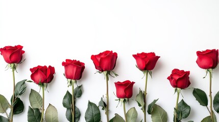 Valentine's Day or Wedding Background with Beautiful Roses. Concept for a romantic party invitation or love message. Premium and luxurious Ai-Generative.