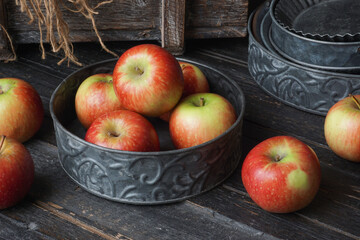 Red apples is a sweet, juicy fruit with smooth skin.